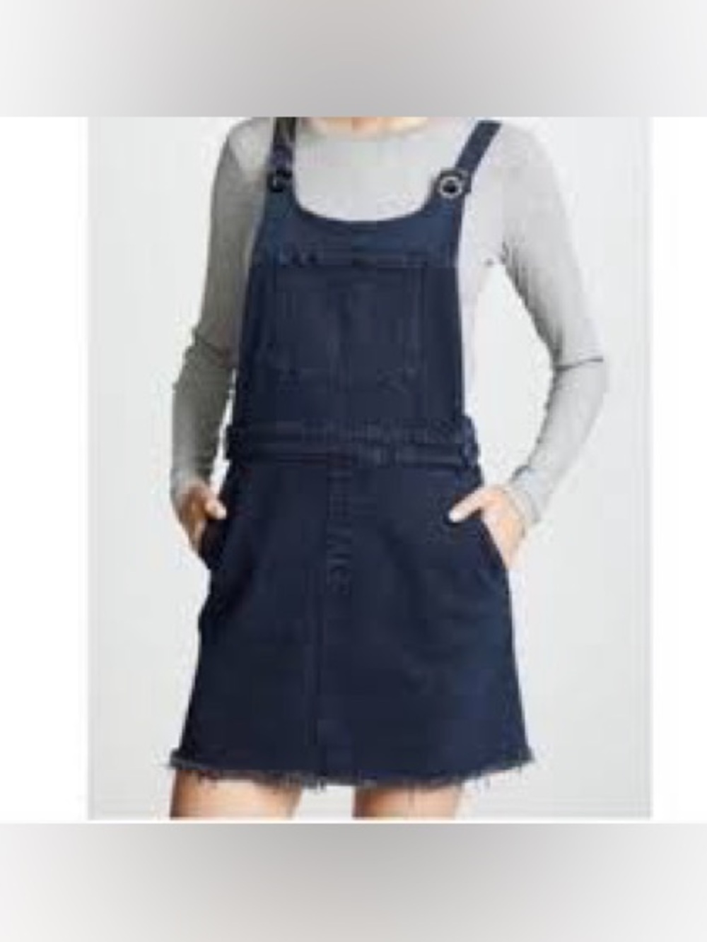 Hudson Denim Overall Dress, Size XS